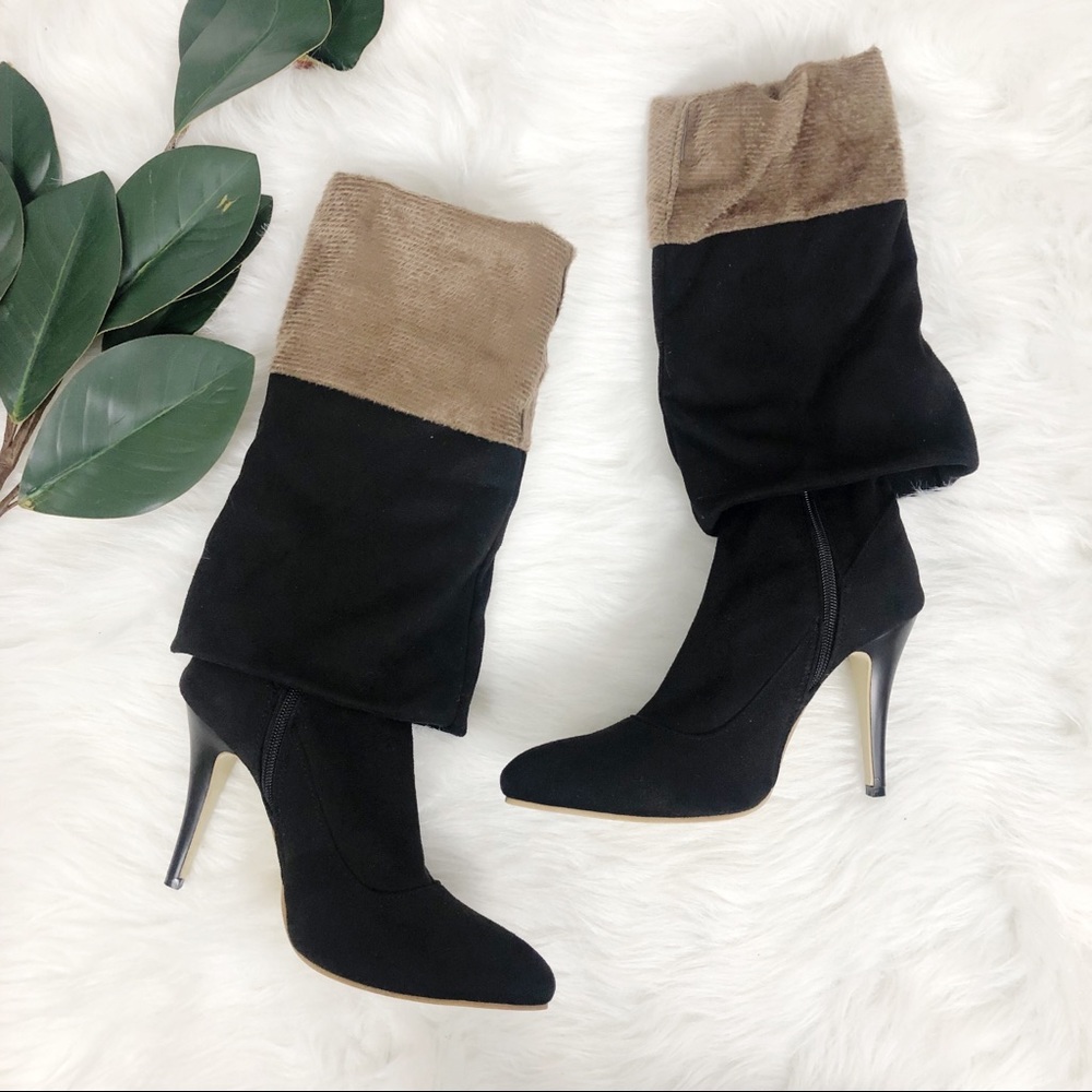 Shoe' N Tale | Women's Tall Suede Heeled Boots
